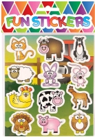 Wholesalers of Fun Stickers Stickers Farm 10x11.5cm 12pcs Per Card toys Tmb