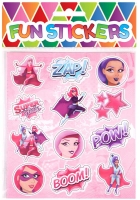 Wholesalers of Fun Stickers Stickers Super Girls 10x11.5cm 12pcs Per Card toys Tmb