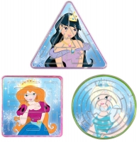 Wholesalers of Fun Toys - Ice Princess Puzzle Maze 3 Asst Shapes toys Tmb