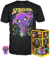 Wholesalers of Funko Pocket Pop! & Tee: Blacklight - Spiderman - S toys image 2