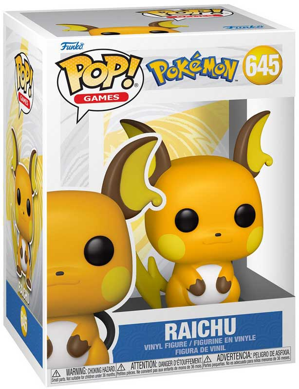 Wholesalers of Funko Pop Games: Pokemon - Raichu toys