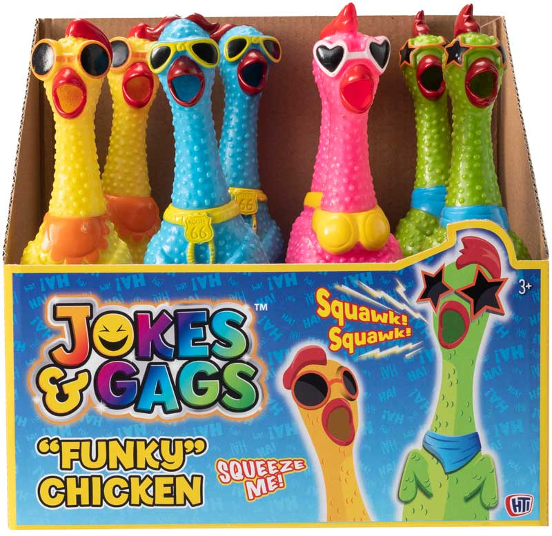 Wholesalers of Funky Chicken Assorted toys