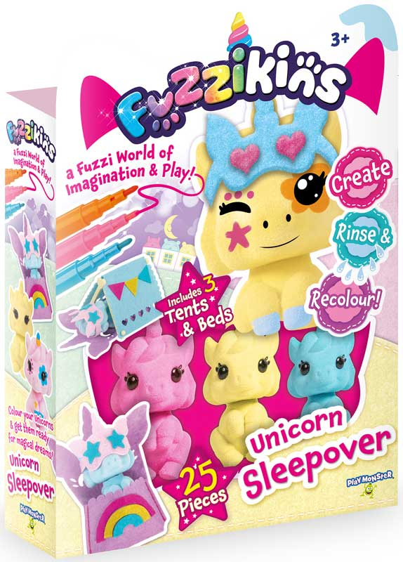 Wholesalers of Fuzzikins Unicorn Sleepover toys