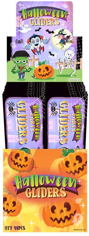 Wholesalers of Gliders Halloween 17cm 4 Assorted Designs toys