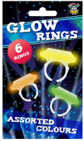 Wholesalers of Glow Ring 6pc Set Assorted toys image