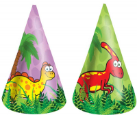 Wholesalers of 144 Hat Cones -  Dinosaur 16.5cm 6 Assorted Cols toys image 2