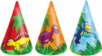 Wholesalers of 144 Hat Cones -  Dinosaur 16.5cm 6 Assorted Cols toys image 3
