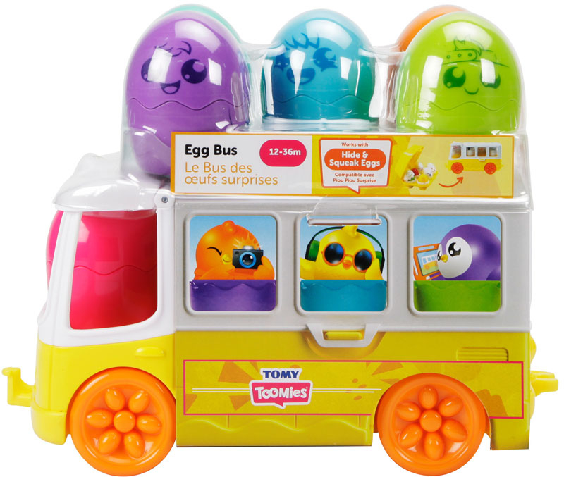Wholesalers of Hide & Squeak Egg Bus toys