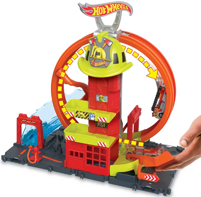 Wholesalers of Hot Wheels City Fire Station toys