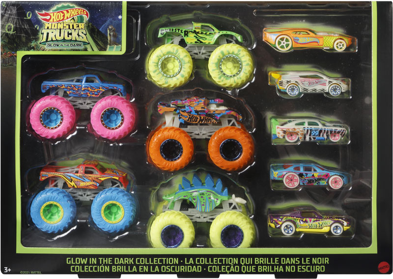 Wholesalers of Hot Wheels Monster Trucks Glow In The Dark toys