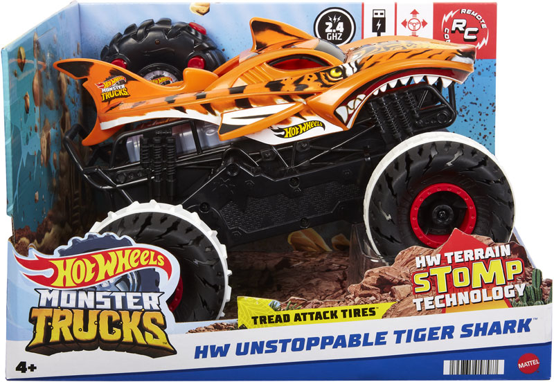 Wholesalers of Hot Wheels Monster Trucks Tiger Shark Rc Vehicle toys