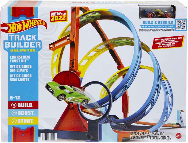 Wholesalers of Hot Wheels Track Builder Unlimited Corkscrew Twist Kit toys