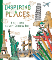 Wholesalers of Inspiring Places Multi Level Creative Colouring Book toys image