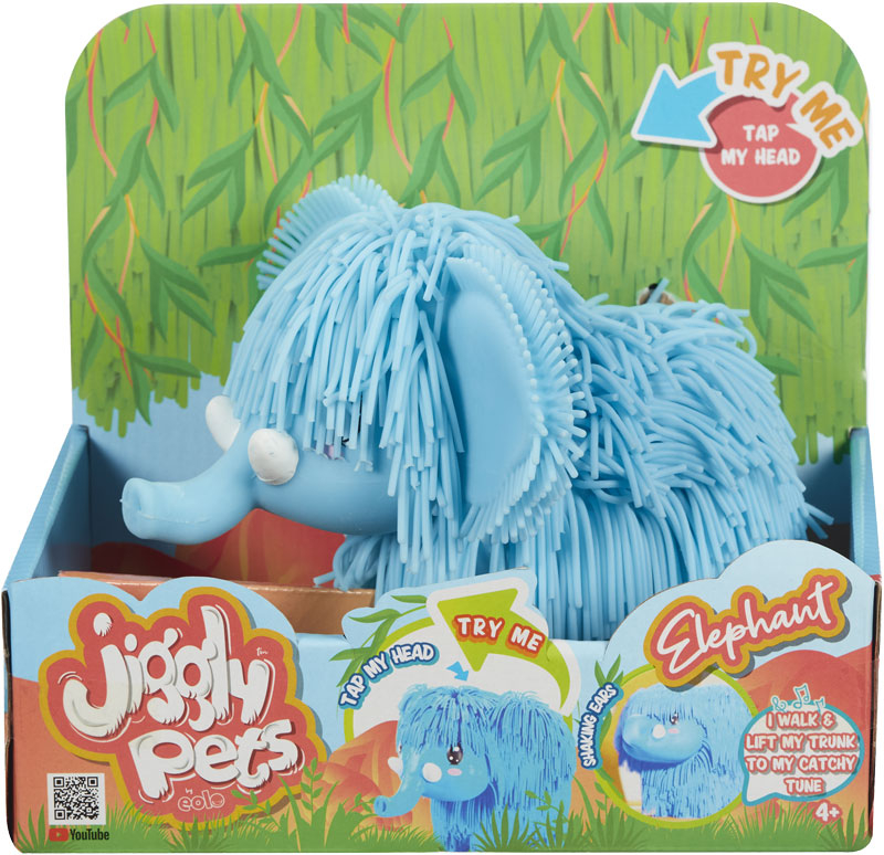 Wholesalers of Jiggly Pets Elephant - Blue toys