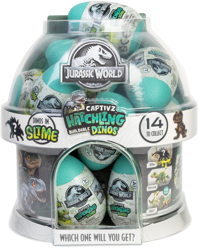 Wholesalers of Jurassic Captivz Hatchlings Edition Slime Egg 12 Pc Cdu toys