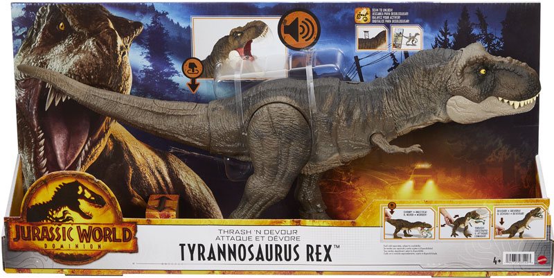 Wholesalers of Jurassic World Thrash N Devour Tyrannosaurus Rex toys