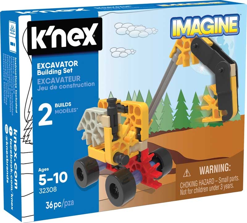 Robot & Ready Racer K’NEX Imagine Building Sets x 3 Excavator 