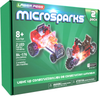 Wholesalers of Laser Pegs Microsparks Mini Rod & Red Motorcycle toys image