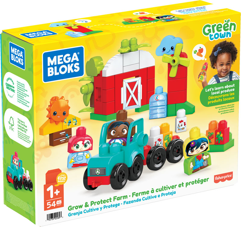 Wholesalers of Mega Bloks Green Town Grow And Protect Farm Building Set toys