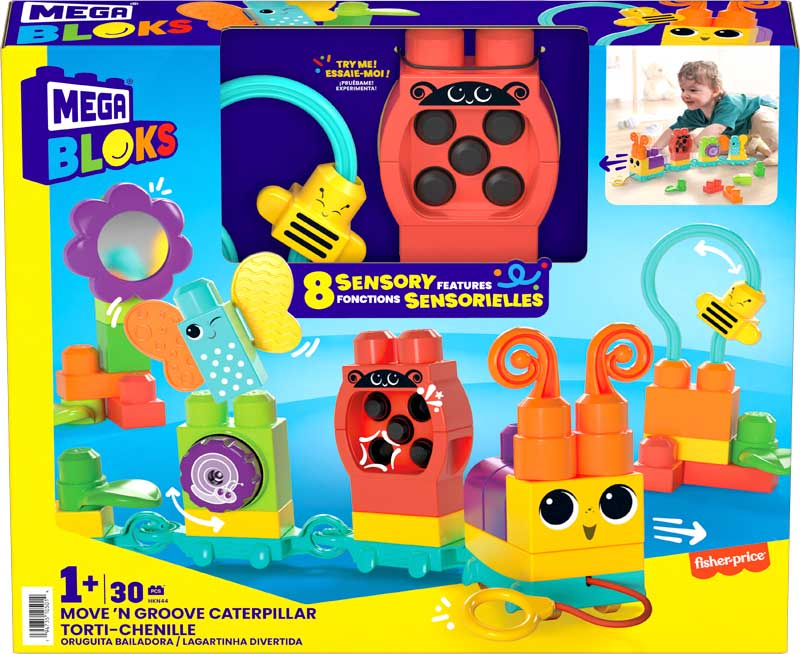 Wholesalers of Mega Bloks Move N Groove Caterpillar toys