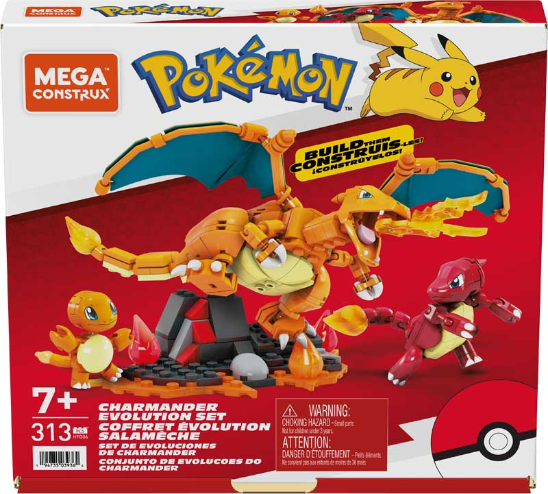 Wholesalers of Mega Construx Pokemon Charmander Evolution Set toys