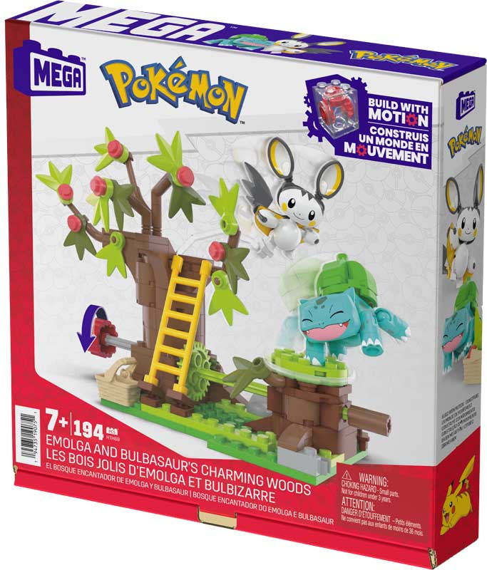 Wholesalers of Mega Construx Pokemon Emolga And Bulbasaurs Charming Woods toys