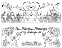 Wholesalers of Mug Colouring Flamingo Asst toys image 3