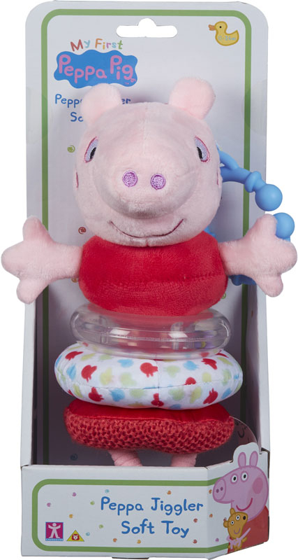 Wholesalers of My First Peppa Pig Peppa Jiggler Soft Toy toys