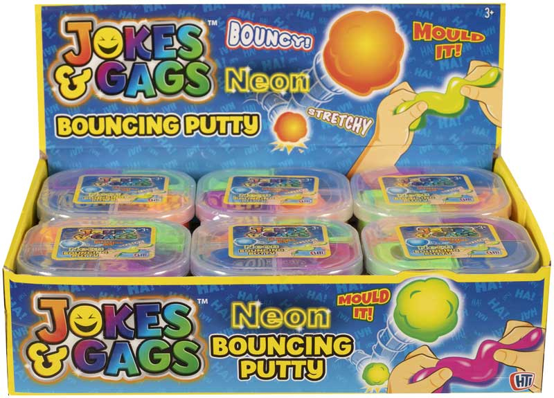 Wholesalers of Neon Bouncing Putty toys