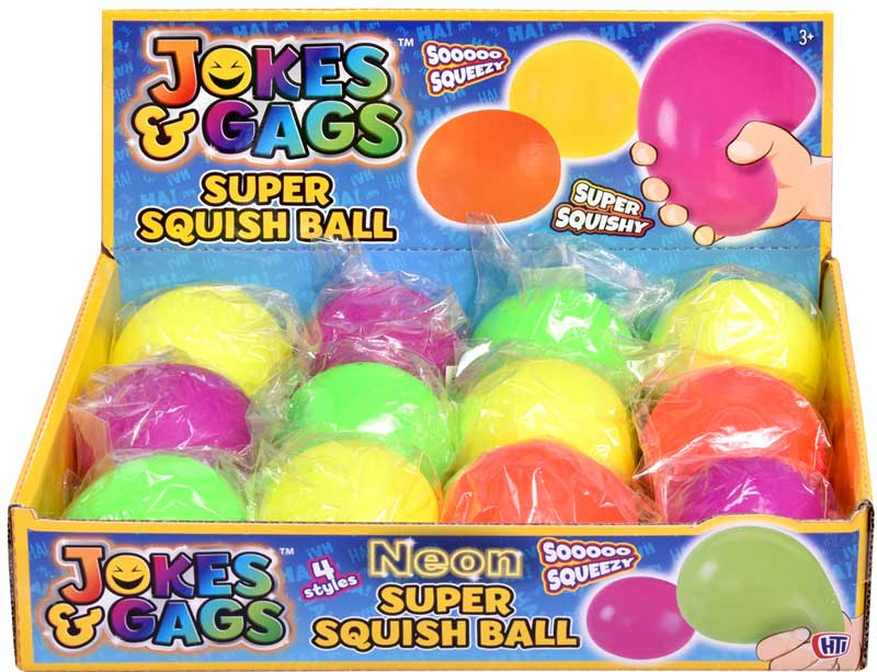 Wholesalers of Neon Super Squish Ball toys