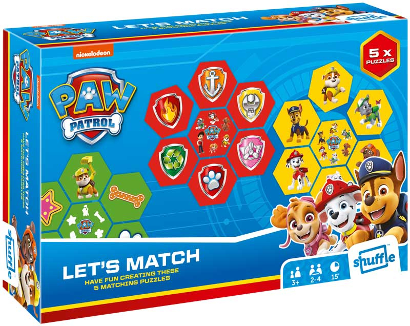 Wholesalers of Paw Patrol - Shuffle Lets Match toys