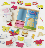 Wholesalers of Peppa Pig Magnetic Wooden Dress-up Set toys image 2