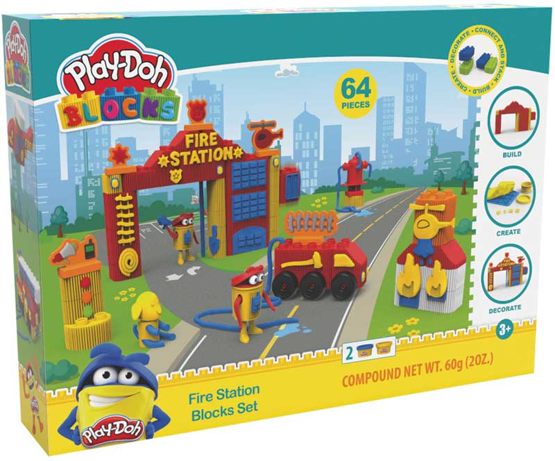 Wholesalers of Play-doh Blocks Fire Station Blocks Set toys