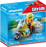 Wholesalers of Playmobil City Life Emergency Motorcycle With Flashing Light toys Tmb