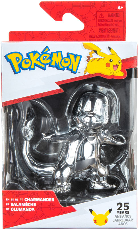 Wholesalers of Pokemon 25th Celebration 3 Inch Silver Charmander toys