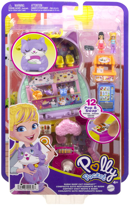 Wholesalers of Polly Pocket Zen Cat Restaurant Compact toys