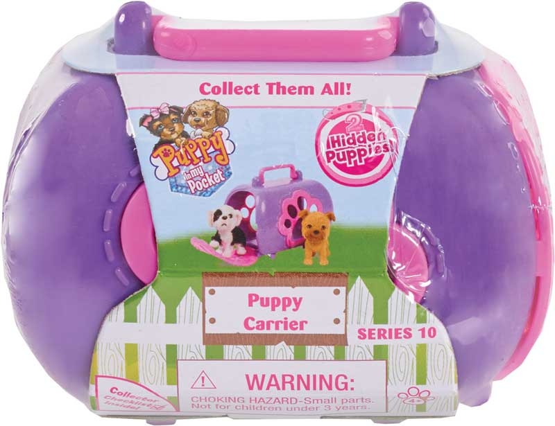 4 Puppy In My Pocket Puppy Carrier NEW Sealed 1 Teal 3 Pink Series 7