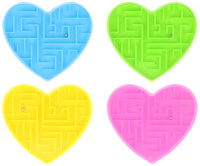 Wholesalers of Puzzle Maze Heart 4 Assorted toys image 2