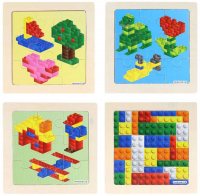 Wholesalers of Puzzle Wooden Brickz 11 Cm 4 Assorted toys image 2