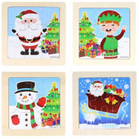 Wholesalers of Puzzle Wooden Christmas 11 Cm Assorted toys image 2
