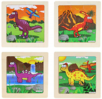 Wholesalers of Puzzle Wooden Dinosaur 11 Cm 4 Assorted toys image 2
