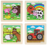 Wholesalers of Puzzle Wooden Farm 11 Cm 4 Assorted toys image 2