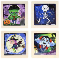Wholesalers of Puzzle Wooden Halloween 11 Cm Assorted toys image 2