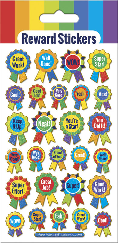 Wholesalers of Reward Rosettes Stickers toys