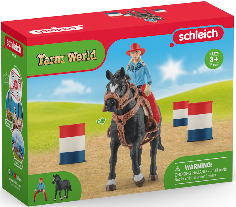 Wholesalers of Schleich Barrel Racing With Cowgirl toys