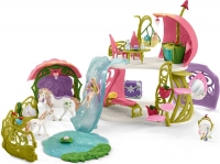 Wholesalers of Schleich Glittering Flower House With Unicorns toys image