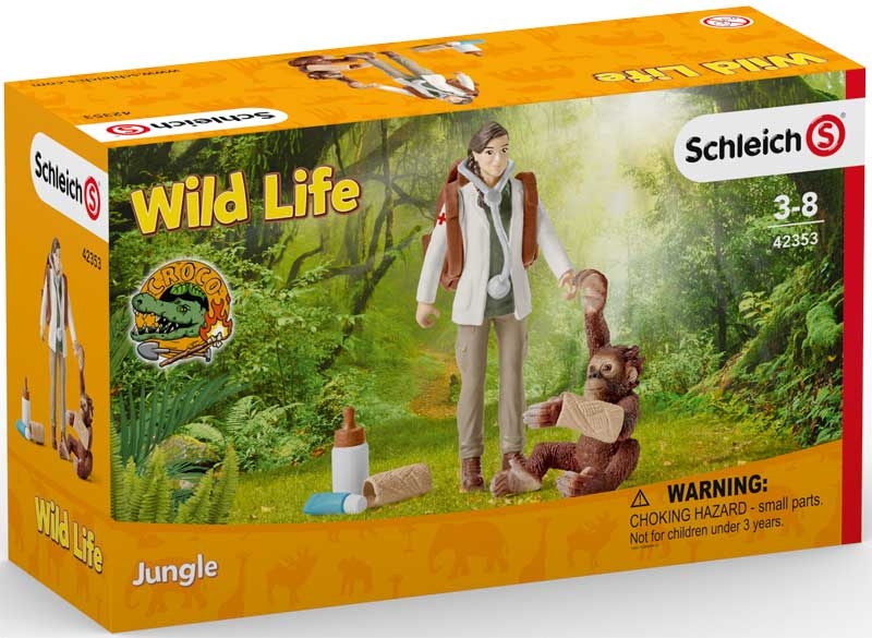 Schleich 42353 Wild Life Vet At Work Toy 