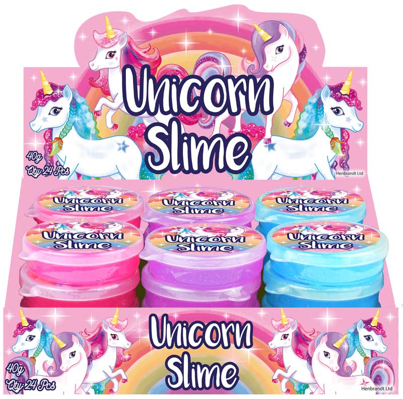 Wholesalers of Slime Unicorn 40g 7cm X 2cm Assorted toys