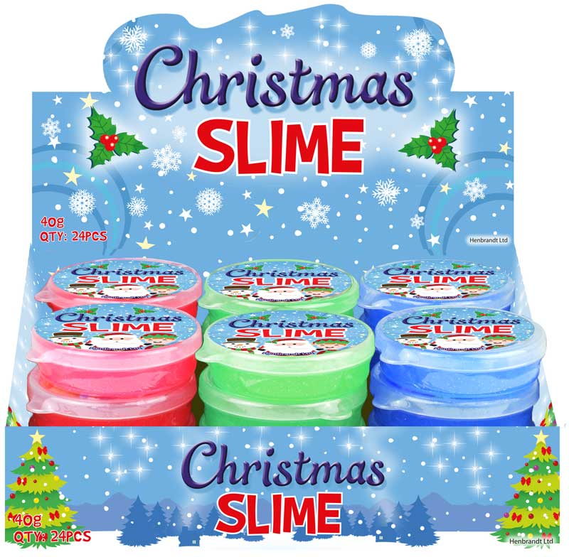 Wholesalers of Slime Xmas 40g 7cm X 2cm Assorted Cols toys