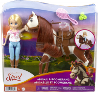 Wholesalers of Spirit Untamed Abigail Doll And Boomerang Horse toys image